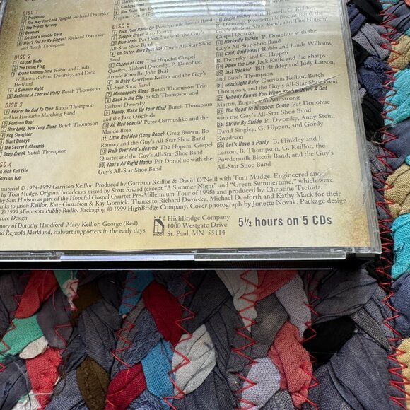 Garrison Keillor A Prairie Home Companion 25th Anniversary Collection 5 CD Set - Picture 4 of 15